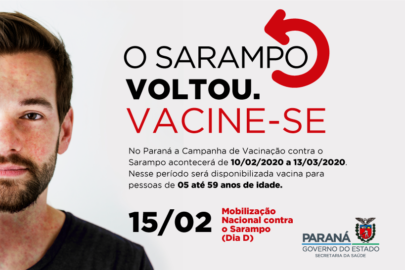 Campanha de vacinação contra o sarampo começa hoje