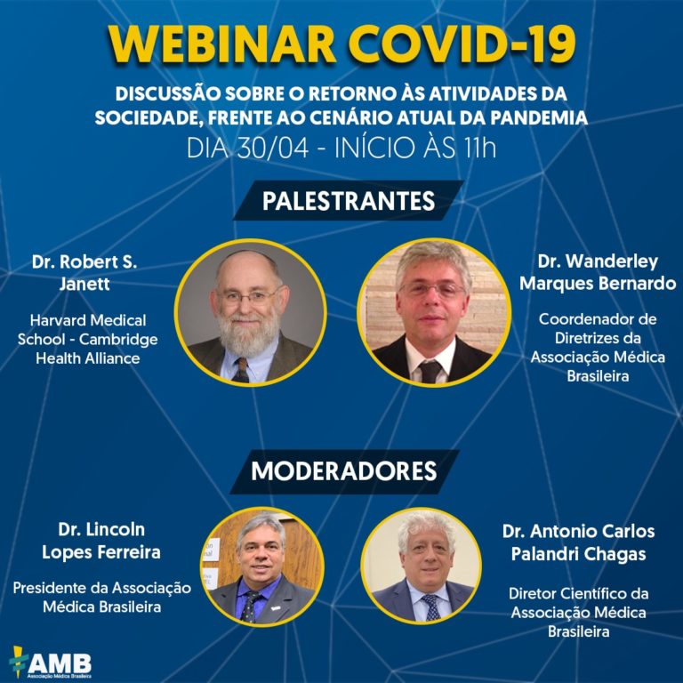Em webinar, especialistas do Brasil e EUA debatem o cenário atual da Covid-19