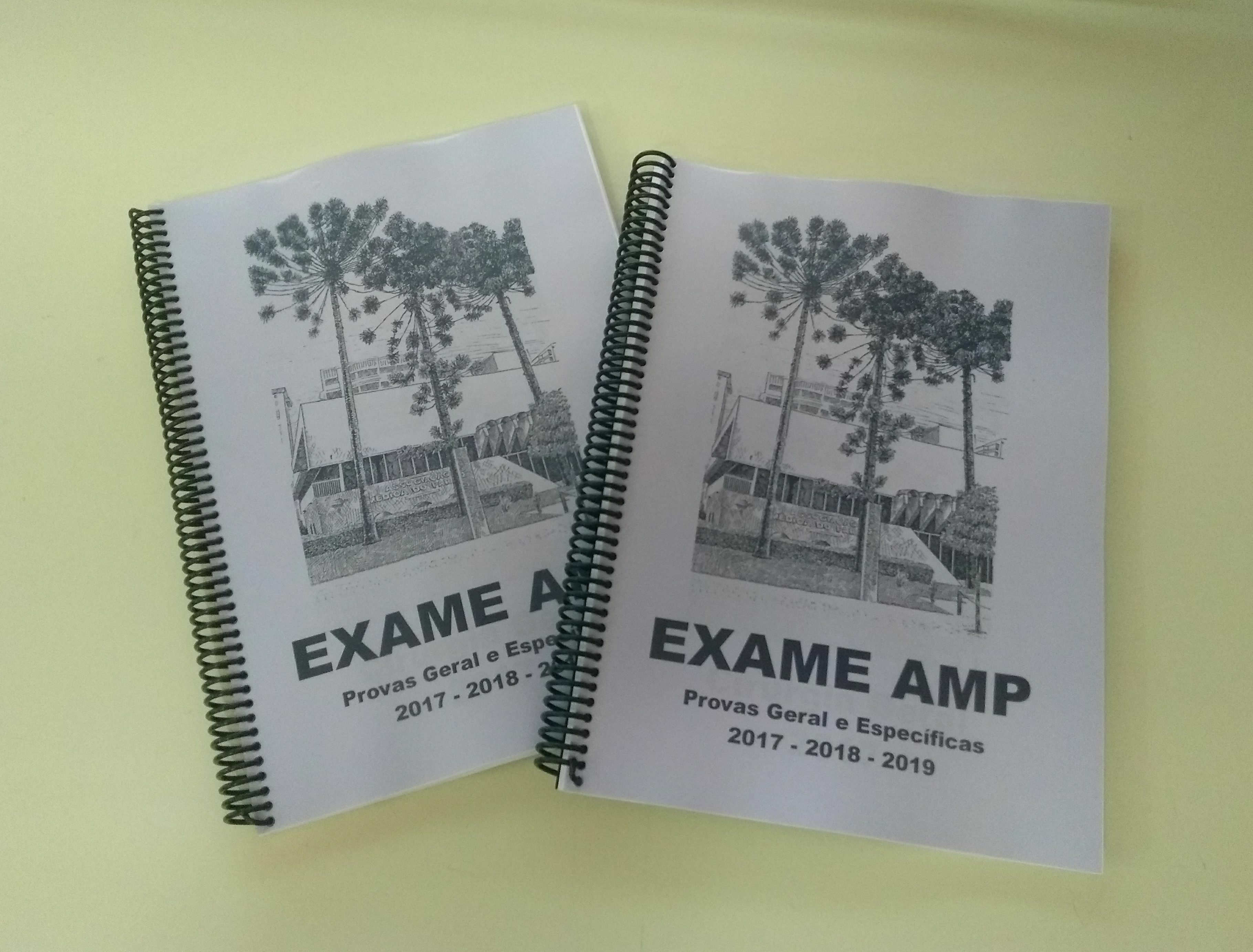 Apostilas para o Exame AMP 2020 já estão disponíveis