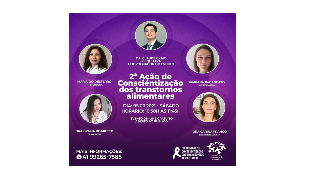 Associação de Psiquiatria promove ação de conscientização sobre transtornos alimentares