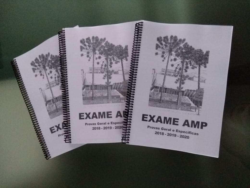 Candidatos já podem adquirir as apostilas para o Exame AMP 2021