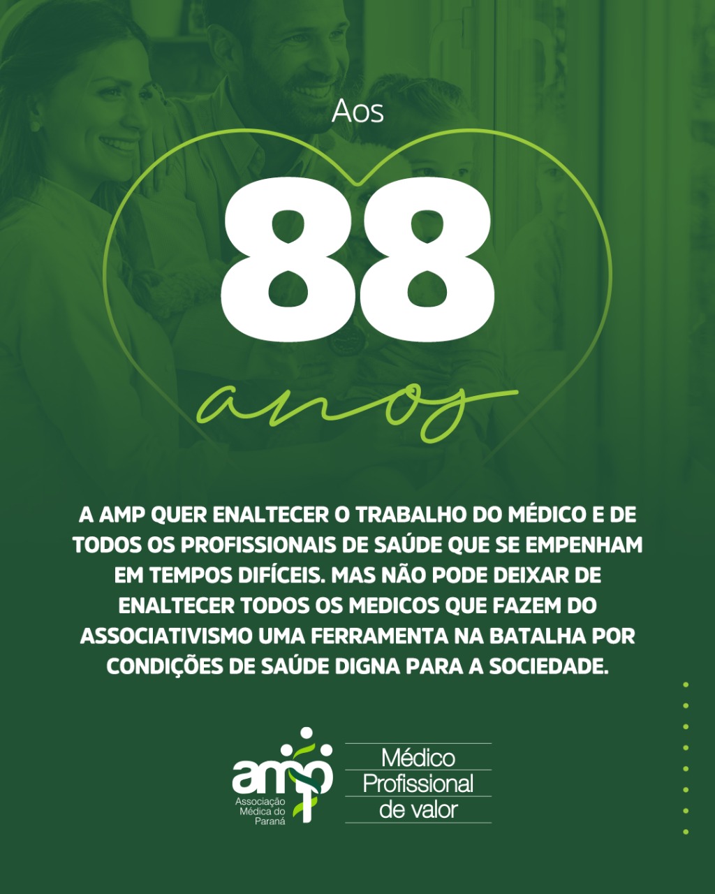 AMP completa 88 anos de história e trabalho pelos médicos