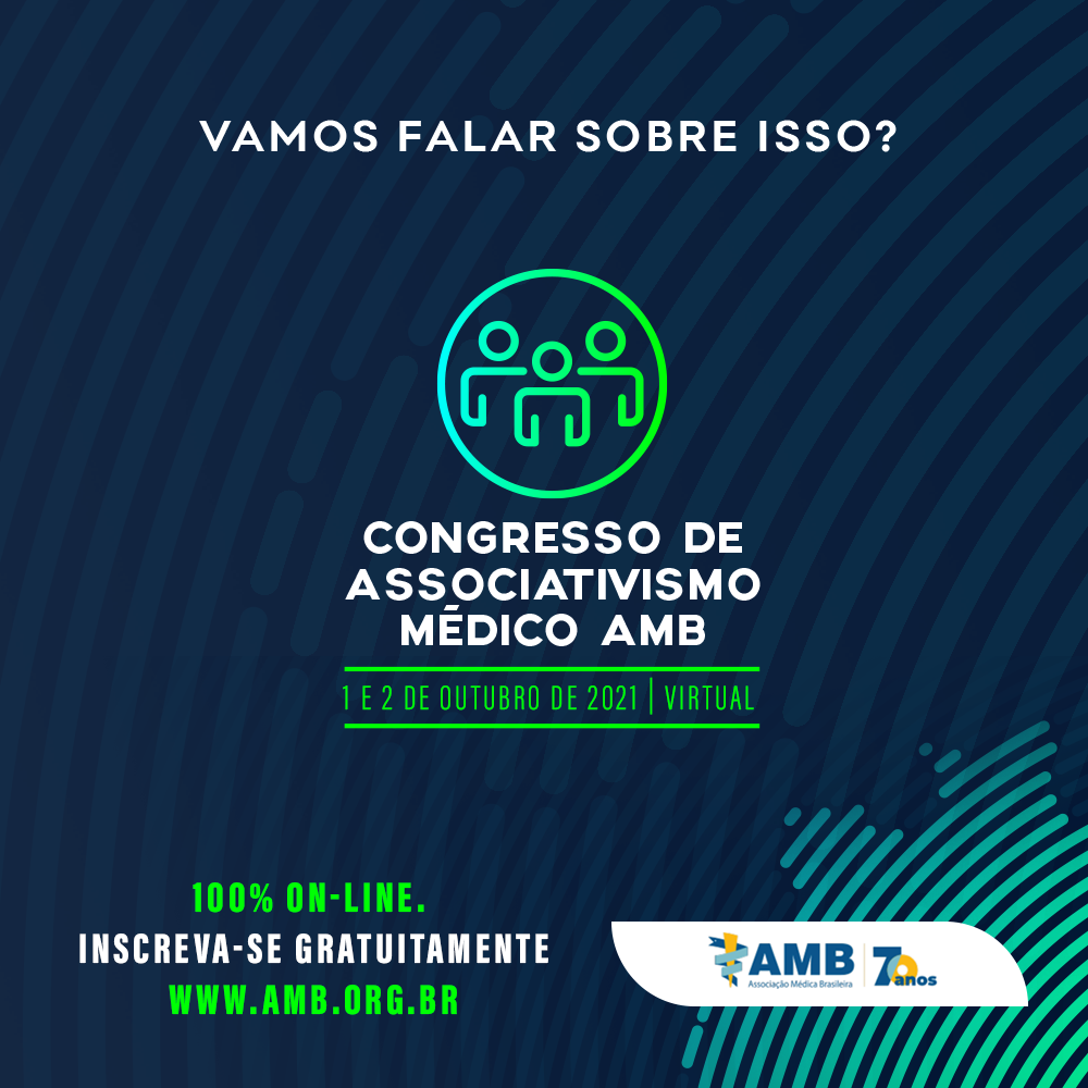 I Congresso de Associativismo Médico da AMB será em outubro. Inscreva-se já