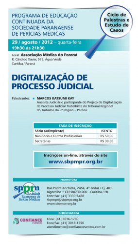 Sociedade Paranaense de Perícia Médica promove palestra sobre digitalização de processos