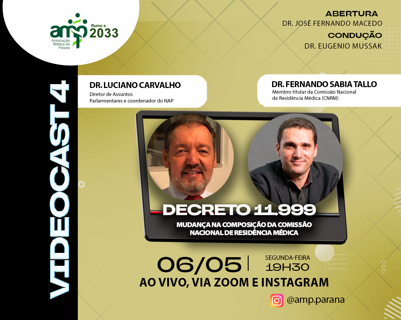 Mudança na composição da Comissão Nacional de Residência Médica é tema de videocast da AMP