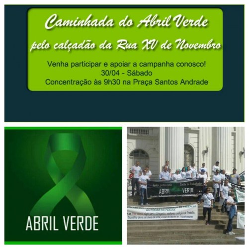 Caminhada encerra o Abril Verde - mês da saúde e segurança no Trabalho