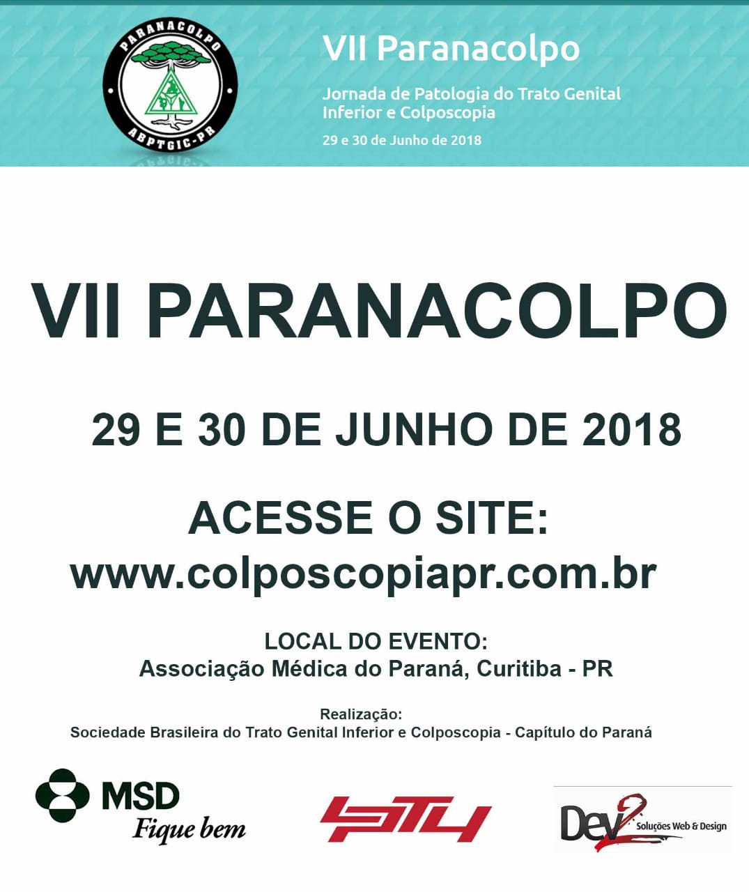 AMP sediará em junho o VII Paranacolpo