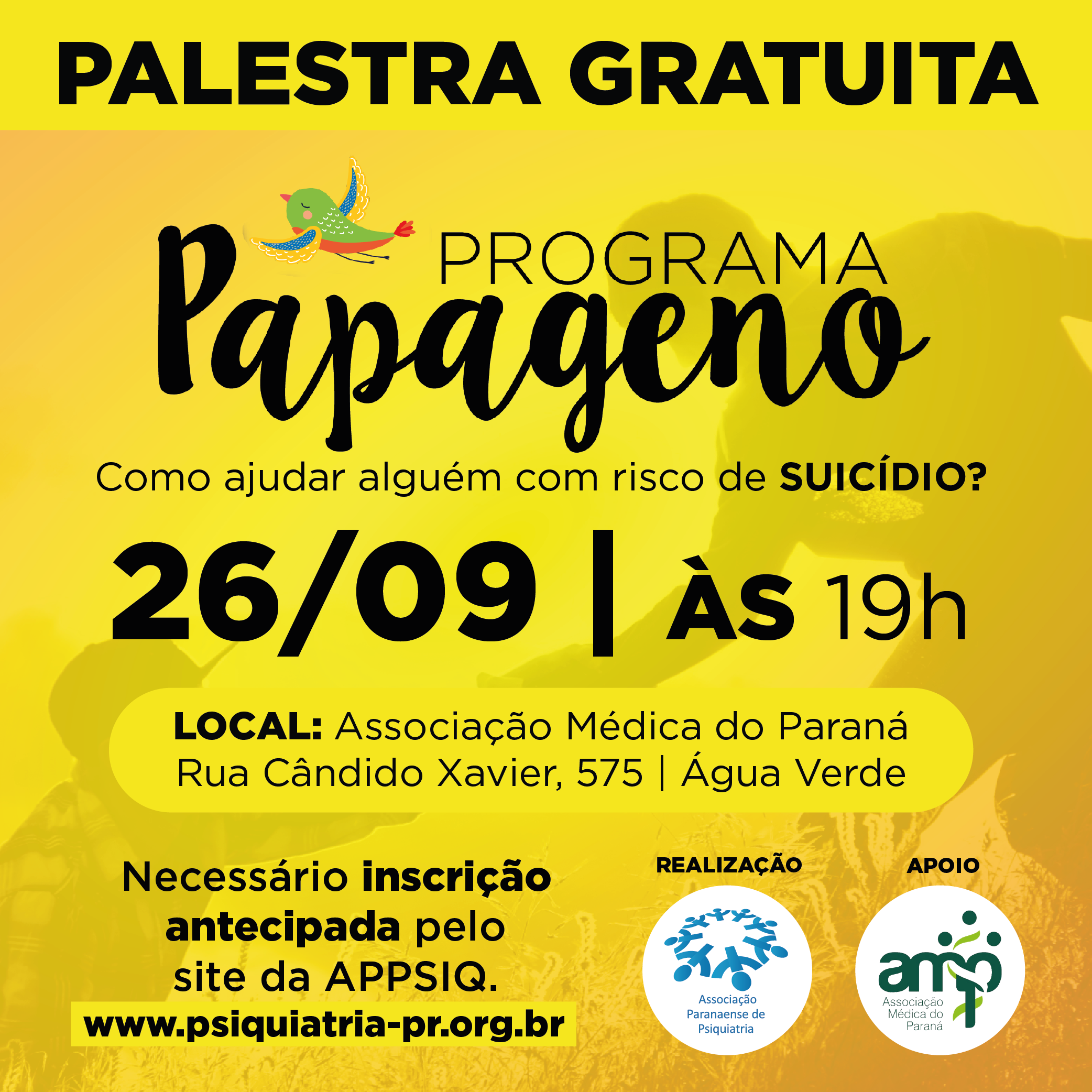 AMP apoia programa que visa a prevenção ao suicídio
