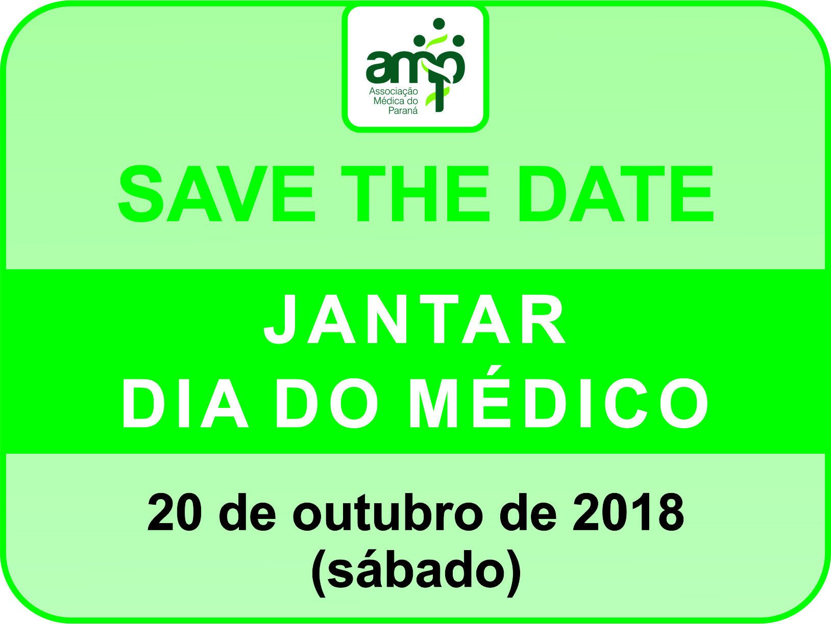 Save the date - Jantar Dia do Médico