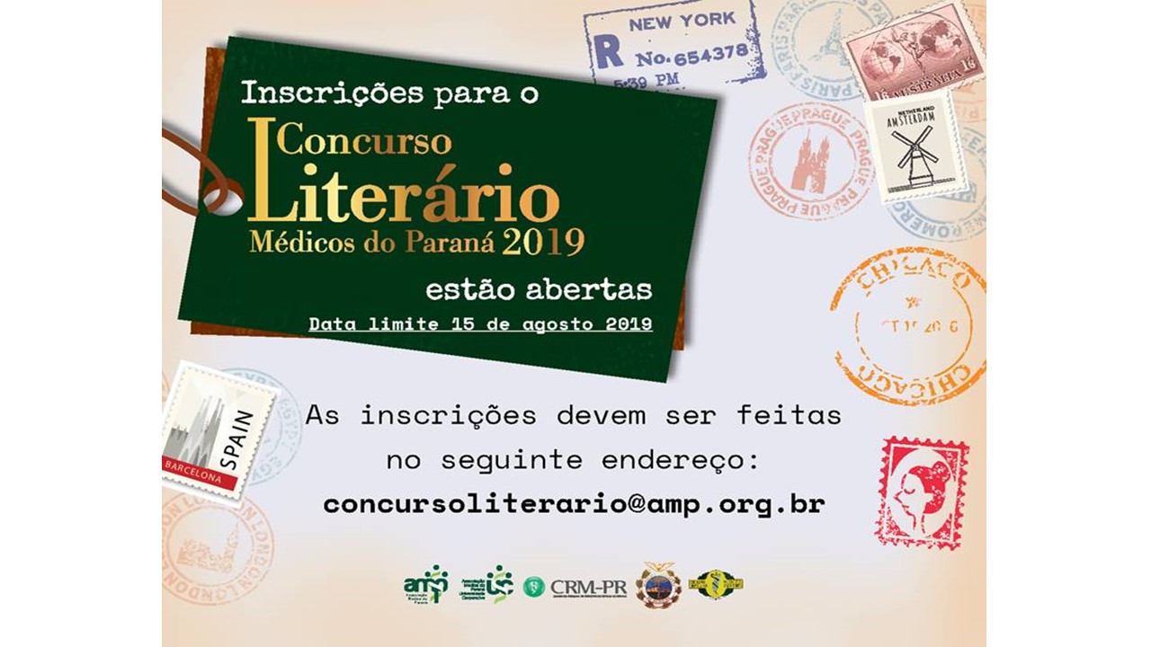Abertas inscrições para o Concurso Literário Médicos do Paraná 2019
